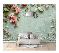 SPECUFX Custom Photo Self-adhesive Wallpaper Wall Covering Vintage iris pink gray 100x70cm 3D Mural Painting for Bedroom Walls Living Room The Effect border