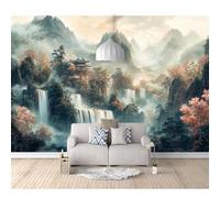 SPECUFX Custom Photo Self-adhesive Wallpaper Wall Covering Waterfalls, forests, natural landscapes 100x70cm 3D Mural Painting for Bedroom Walls Living Room The Effect border