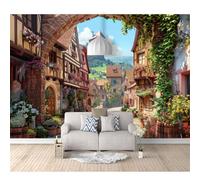 SPECUFX Custom Photo Wallpapers 3D Architectural landscape of a fairytale city town 100x70cm Wall Paper Murals Living Room Tv Sofa Bedroom Study Decor Removable Posters Art