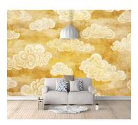 SPECUFX Custom Size Self-adhesive Wallpaper 3D Photo Vintage golden clouds 100x70cm Livingroom Tv Background for Wall Office Bedroom Dining Room Photos