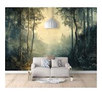 SPECUFX Giant Self-adhesive Wallpaper Photo 3D Wall Mural Forest fog landscape 100x70cm for Living Room TV Background Home Decoration Floral Card