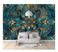 SPECUFX Hd Print Mural Self-adhesive Wallpaper Vintage bohemian texture dark 100x70cm Large Size Photo Wall Decor Picture 3D Living Room The for Bedroom border