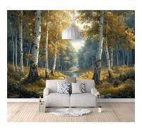 SPECUFX Landscape Wall Mural Autumn Forest Path 100x70cm Self-adhesive Wallpaper Photo Art Living Room Bedroom Office Murals