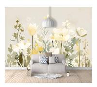 SPECUFX Landscape Wall Mural Flowers, plants, watercolor meadows 100x70cm Self-adhesive Wallpaper Photo Art Living Room Bedroom Office Murals