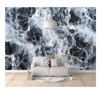 SPECUFX Mural Custom Photo Wallpapers 3D Abstract black and white marble 100x70cm Wall Paper Murals Living Room Tv Sofa Bedroom Study Decor Self-adhesive Wallpaper Photos