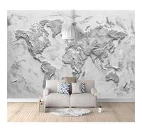 SPECUFX Mural Custom Photo Wallpapers 3D Concrete world map gray 100x70cm Wall Paper Murals Living Room Tv Sofa Bedroom Study Decor Self-adhesive Wallpaper Photos