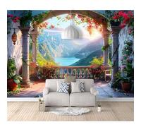 SPECUFX Mural Panoramic 3D Self-adhesive Wallpaper Landscape, nature, flowers, mountains 100x70cm Living Room Bedroom Tv Background Wall Hd Printing Custom Tapestry Photo Poster