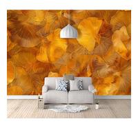 SPECUFX Mural Panoramic 3D Self-adhesive Wallpaper Vintage golden ginkgo biloba 100x70cm Living Room Bedroom Tv Background Wall Hd Printing Custom Tapestry Photo Poster