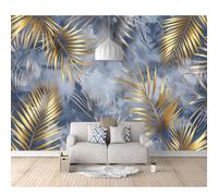 SPECUFX Mural Panoramic 3D Self-adhesive Wallpaper Vintage golden leaves 100x70cm Living Room Bedroom Tv Background Wall Hd Printing Custom Tapestry Photo Poster