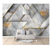 SPECUFX Mural Photo Self-adhesive Wallpaper Simple geometric gold gray sense of space 100x70cm 3D Wall Art Poster Picture Boy Girl Bedroom Gift Decoration Photos