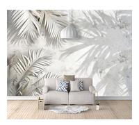 SPECUFX Mural Photo Self-adhesive Wallpaper The silver leaves are minimal 100x70cm 3D Wall Art Poster Picture Boy Girl Bedroom Gift Decoration Photos