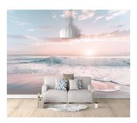 SPECUFX Mural Self-adhesive Wallpaper Photo Home Custom 3D Landscape, beach, clouds, nature 100x70cm Living Room Tv Background Wall Waterproof Painting Posters