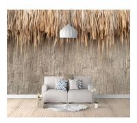 SPECUFX Mural Self-adhesive Wallpaper Photo Home Custom 3D Optical illusion of hay mud 100x70cm Living Room Tv Background Wall Waterproof Painting Posters