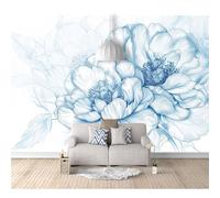 SPECUFX Mural Self-adhesive Wallpaper Photo Poster Wall Decoration Hd Print Minimalist floral blue floral 100x70cm Background Painting Panorama 3D