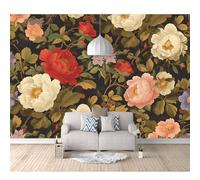 SPECUFX Photo Murals 3D Design Self-adhesive Wallpaper Dark floral leaves 100x70cm Living Room The Wall for Bedroom Mural border