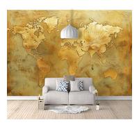 SPECUFX Photo Murals 3D Design Self-adhesive Wallpaper Retro world map 100x70cm Living Room The Wall for Bedroom Mural border