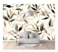 SPECUFX Photo Self-adhesive Wallpaper 3D Mural for Walls The leaves are black-white watercolor 100x70cm Wall Paper Home Decor Non-Woven Living Room Bedroom