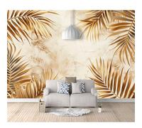 SPECUFX Photo Self-adhesive Wallpaper 3D Mural for Walls Vintage brown leaves are golden 100x70cm Wall Paper Home Decor Non-Woven Living Room Bedroom