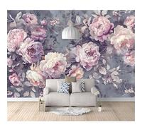 SPECUFX Photo Self-adhesive Wallpaper 3D Vintage Floral Purple 100x70cm Wall Mural Murals Art Modern Print Abstract Bedroom Living Room Decoration