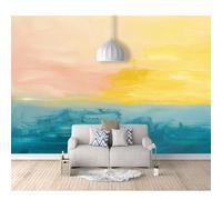 SPECUFX Photo Self-adhesive Wallpaper Abstract oil painting in bright blue colors 100x70cm Mural Picture Murals 3D Living Room The Wall for Bedroom Border