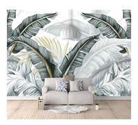 SPECUFX Photo Self-adhesive Wallpaper banana leaves tropical plant 100x70cm Bedroom Sofa Tv Backdrop 3D Murals Living Room The Wall For Effect Mural