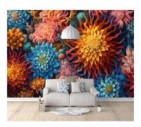 SPECUFX Photo Self-adhesive Wallpaper Beautiful flowers 100x70cm Bedroom Sofa Tv Backdrop 3D Murals Living Room The Wall For Effect Mural