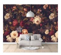 SPECUFX Photo Self-adhesive Wallpaper Dark floral leaves 100x70cm Bedroom Sofa Tv Backdrop 3D Murals Living Room The Wall For Effect Mural