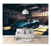 SPECUFX Photo Self-adhesive Wallpaper Mural 3D Sports cars of the future 100x70cm Bar Office Living Restaurant Clothing Shop Corridor Hotel Wall Decoration Art Poster