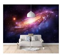 SPECUFX Photo Self-adhesive Wallpaper Solar system planets cosmic blue 100x70cm Pattern Mural Picture Murals 3D Living Room The Wall for Bedroom Border