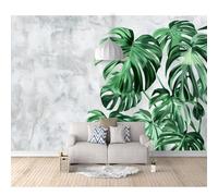 SPECUFX Photo Self-adhesive Wallpaper Tropical plant Monstera with green leaves 100x70cm Mural Picture Murals 3D Living Room The Wall for Bedroom Border