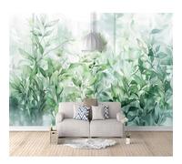 SPECUFX Photo Self-adhesive Wallpaper Watercolor plant leaves green landscape 100x70cm 3D Mural Bedroom Sofa Tv Backdrop Murals Living Room The Wall for Effect