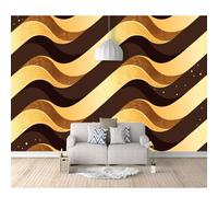 SPECUFX Room Self-adhesive Wallpaper Girl Bedroom Nordic abstract curved gold 100x70cm Boy Custom 3D Living The Wall for bedroom