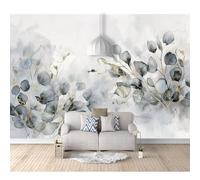SPECUFX Room Self-adhesive Wallpaper Girl Bedroom Simple watercolor leaves gray gold 100x70cm Boy Custom 3D Living The Wall for bedroom