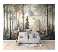 SPECUFX Self-adhesive Wallpaper 3D Mural Paper Bedroom Wall Decorative Animal deer in the jungle 100x70cm Living Room for Photo Art