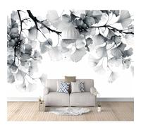 SPECUFX Self-adhesive Wallpaper 3D Mural Paper Bedroom Wall Decorative The ink style ginkgo biloba is simple 100x70cm Living Room for Photo Art