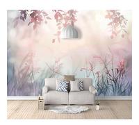 SPECUFX Self-adhesive Wallpaper 3D Papers Vine man, leaf flower pink 100x70cm Home Decor Paper Mural Wallpapers for Living Room Bedroom Walls Wall Photo