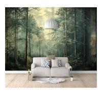 SPECUFX Self-adhesive Wallpaper 3D Photo Forest fog landscape 100x70cm Mural Kitchen Bedroom Wall Living Room The for Office Dining