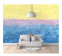 SPECUFX Self-adhesive Wallpaper 3D Photo Oil painting abstract blue yellow 100x70cm Mural Kitchen Bedroom Wall Living Room The for Office Dining