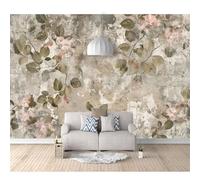 SPECUFX Self-adhesive Wallpaper 3D Photo Vintage floral foliage gray plant 100x70cm Mural Kitchen Bedroom Wall Living Room The for Office Dining