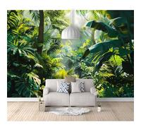 SPECUFX Self-adhesive Wallpaper 3D Wall Mural Rainforests, forests, green nature 100x70cm Pattern Photo Room Decoration Background Paper Boy Girl Bedroom