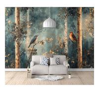 SPECUFX Self-adhesive Wallpaper 3D Wall Murals Birds in the woods 100x70cm Photo Decor Paintings Mural Suitable for Living Room and Bedroom Tv Background