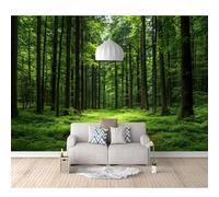 SPECUFX Self-adhesive Wallpaper 3D Wall Murals Green forest paths 100x70cm Photo Decor Paintings Mural Suitable for Living Room and Bedroom Tv Background