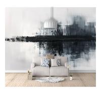 SPECUFX Self-adhesive Wallpaper 3D Wall Murals Minimalist abstract oil painting black and white 100x70cm Suitable for Living Room and Bedroom Tv Background Art Posters