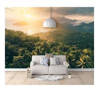 SPECUFX Self-adhesive Wallpaper 3D Wall Murals Rainforest natural landscape sunshine 100x70cm Suitable for Living Room and Bedroom Tv Background Art Posters