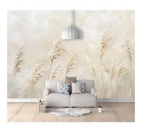 SPECUFX Self-adhesive Wallpaper 3D Wall Murals Simple grass reed gray 100x70cm Photo Decor Paintings Mural Suitable for Living Room and Bedroom Tv Background