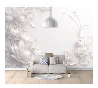 SPECUFX Self-adhesive Wallpaper 3D Wall Murals Simple pink floral leaves 100x70cm Photo Decor Paintings Mural Suitable for Living Room and Bedroom Tv Background