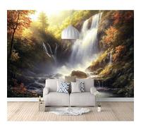 SPECUFX Self-adhesive Wallpaper 3D Wall Murals Waterfalls, forests, natural landscapes 100x70cm Suitable for Living Room and Bedroom Tv Background Art Posters