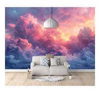 SPECUFX Self-adhesive Wallpaper Decoration for Living Room Office Abstract multicolored clouds 100x70cm Custom 3D Photo Bedroom Wall Painting Mural