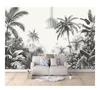SPECUFX Self-adhesive Wallpaper Decoration for Living Room Office Simple black and white tropical jungle palm trees 100x70cm Custom 3D Photo Bedroom Wall Painting Mural