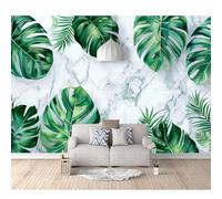 SPECUFX Self-adhesive Wallpaper Mural The leaves of the monstera are naturally green 100x70cm Wall 3D Photo for Bedroom Living Home Decoration Poster Art